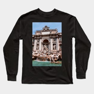 Trevi Fountain Rome Italy Long Sleeve T-Shirt